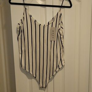 Striped bodysuit